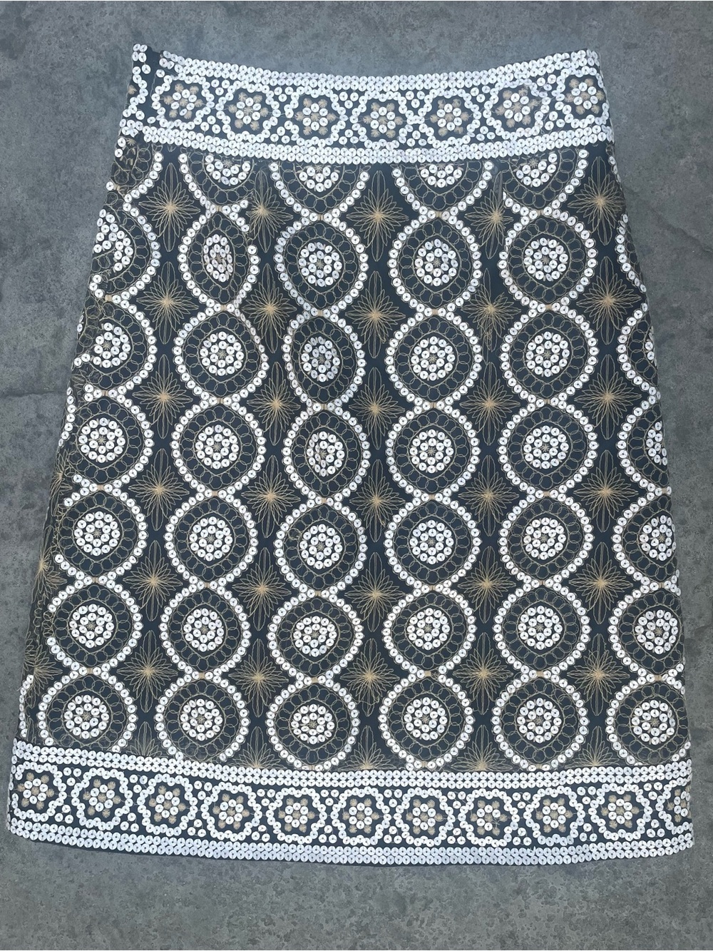 Tory Burch Embellished Sequin Pencil Skirt Size 6 - Picture 4 of 8